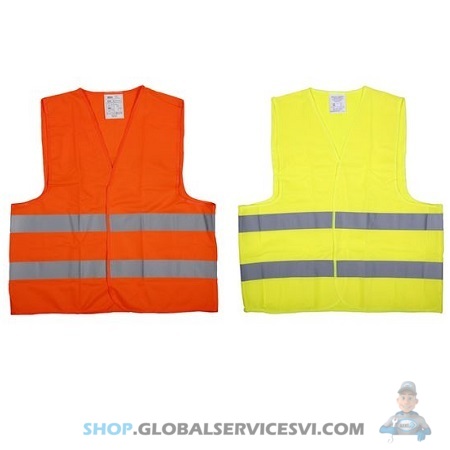 Set of yellow / orange signaling vest - FORCH