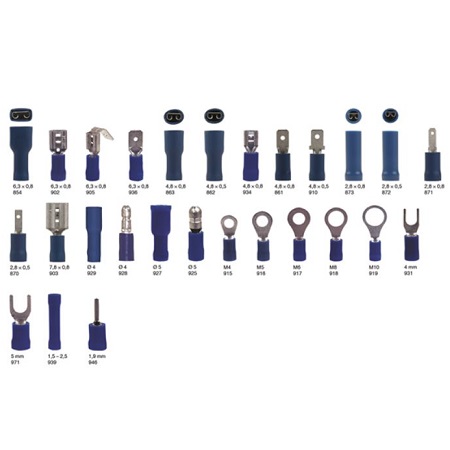 Pre-insulated lugs ind. pr cables 1.5 2.5 mm² - FORCH