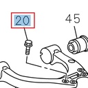 Vis hexagonale M8 x 25 - ISUZU PARTS