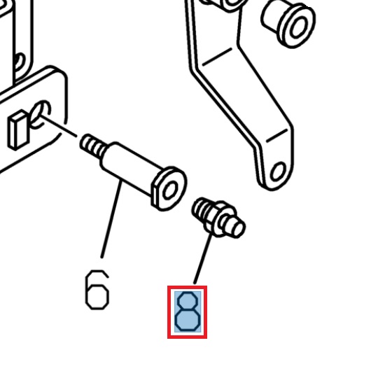 Straight grease fitting M6 - ISUZU PARTS