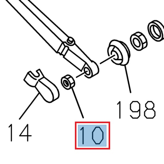 Écrou M8 - ISUZU PARTS