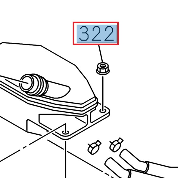 Flange nut M6 - ISUZU PARTS