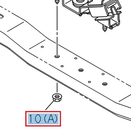 Écrou M12 - ISUZU PARTS