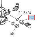Pneumatic relay valve fitting - ISUZU PARTS
