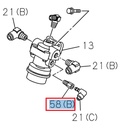Connector fitting, brake valve - ISUZU PARTS