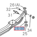 Pivot thickness washer, 1,95 mm - ISUZU PARTS