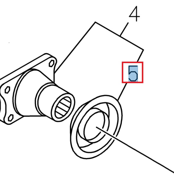 Bevel gear cover - ISUZU PARTS