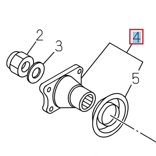 Pinion, bevel gear - ISUZU PARTS