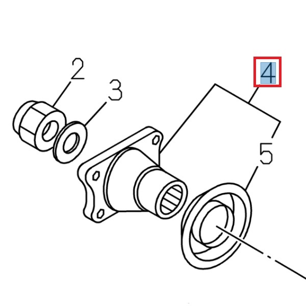 Pinion, bevel gear - ISUZU PARTS