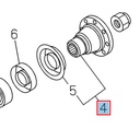 Pinion, bevel gear - ISUZU PARTS