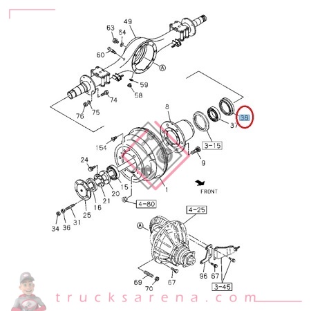 Joint spi arrière - ISUZU PARTS