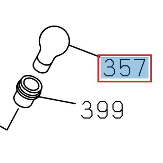 Ampoule 12V 21W, ambre - ISUZU PARTS