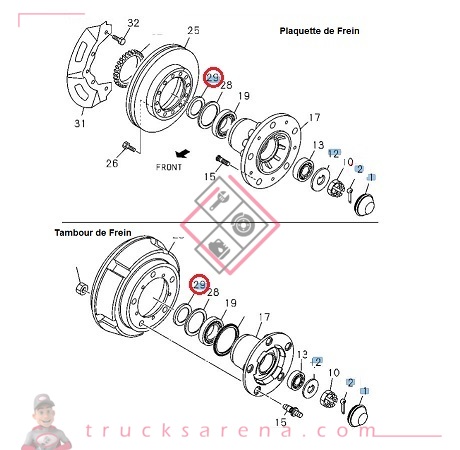 Distance Piece; - ISUZU PARTS
