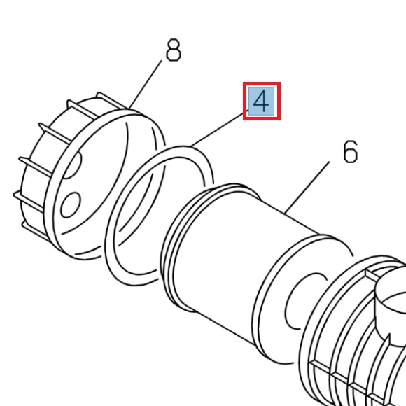 Air filter cover gasket - ISUZU PARTS