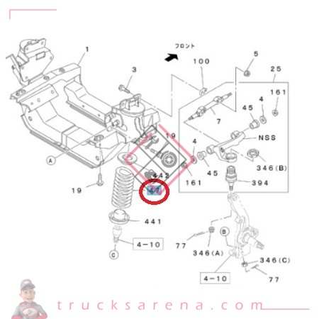 Spring; Coil,Fr - ISUZU PARTS