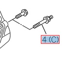 Stud M10 x 15, M10 x 40, length 65- ISUZU PARTS