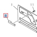 Interior door handle, right rear door - ISUZU PARTS
