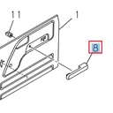 Interior door handle, left rear door - ISUZU PARTS