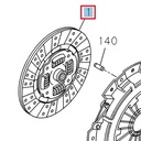 Clutch disc - ISUZU PARTS