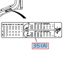 Warning sticker on cabin - ISUZU PARTS