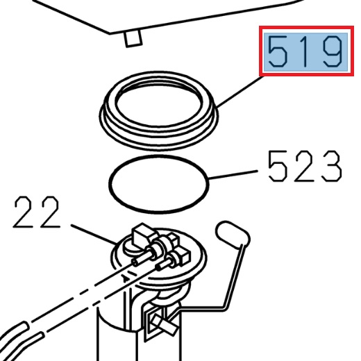 Tank control flange - ISUZU PARTS