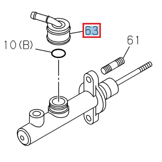 Raccord sur maître-cylindre d'embrayage - ISUZU PARTS