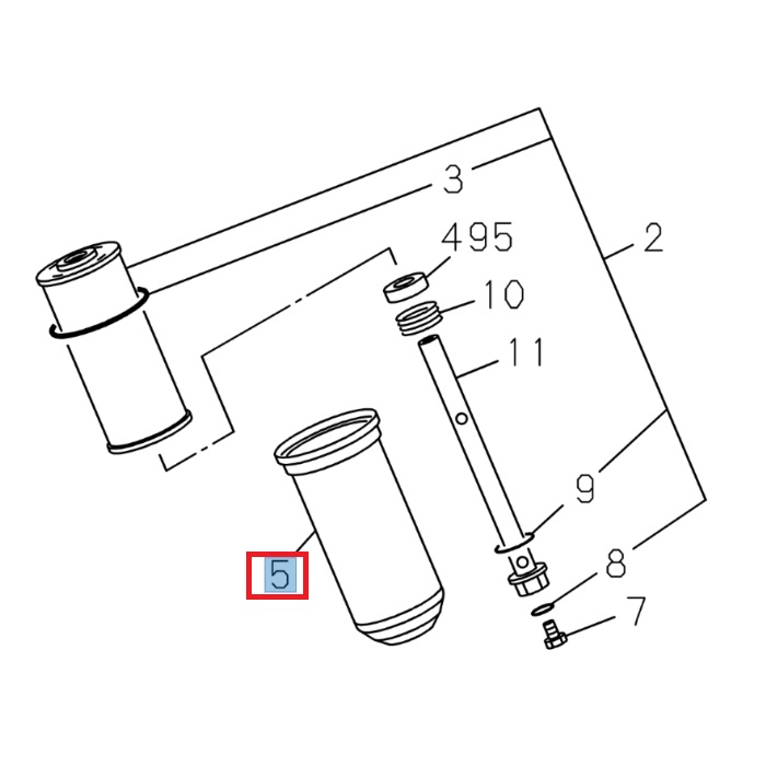 Oil filter housing - ISUZU PARTS