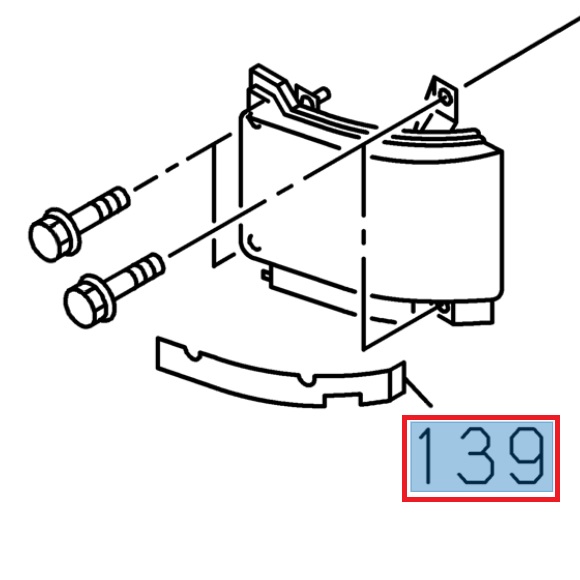 Bavette de dessous de phare - ISUZU PARTS