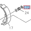 Brake shoe spring cup - ISUZU PARTS