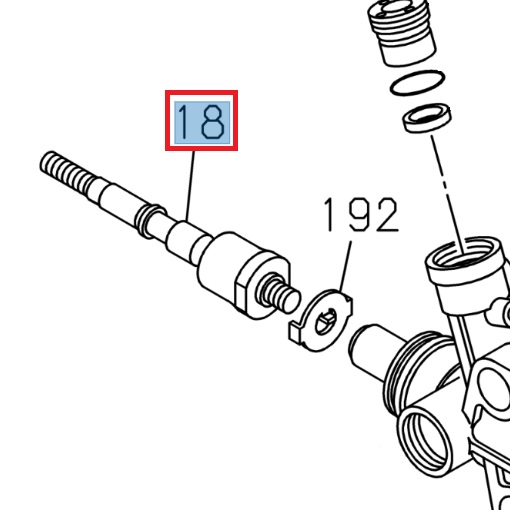 Internal stem, steering unit - ISUZU PARTS