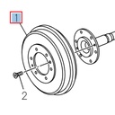 Rear brake drum - ISUZU PARTS