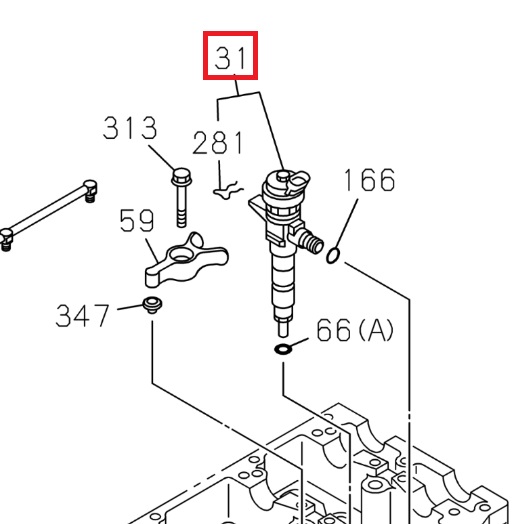 Injecteur complet - ISUZU PARTS