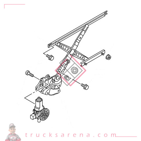 Leve vitre gauche electrique - ISUZU PARTS