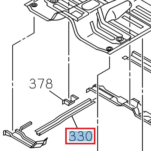 Floor reinforcement - ISUZU PARTS