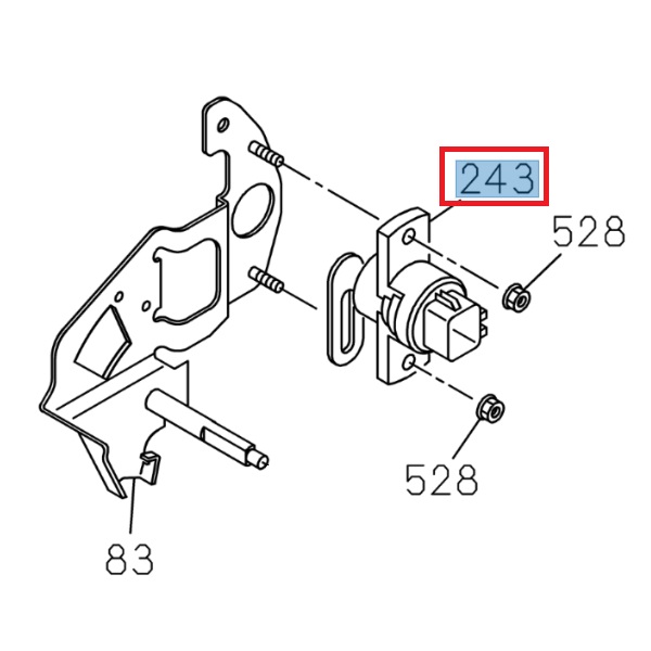 Throttle sensor - ISUZU PARTS
