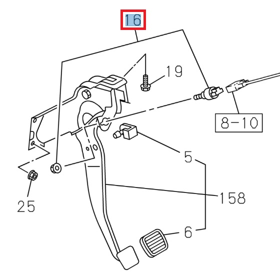 Brake light switch - ISUZU PARTS