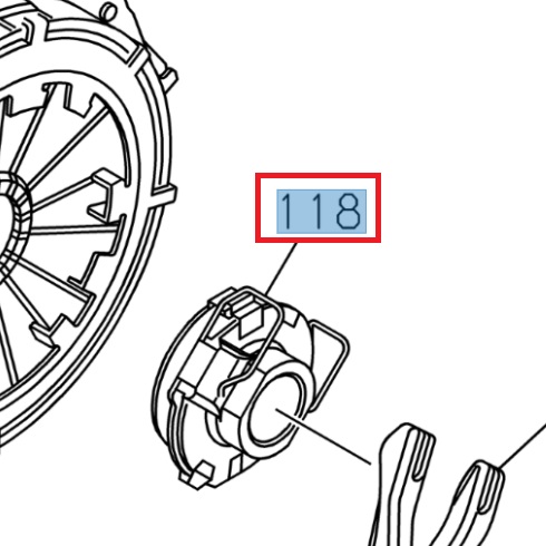 Clutch release bearing - ISUZU PARTS