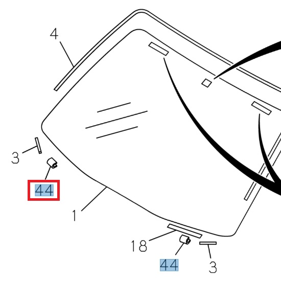 Accessoire pare brise - ISUZU PARTS