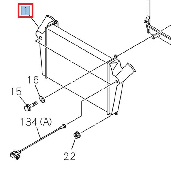 Système de refroidisseur d'air - ISUZU PARTS