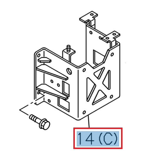 Kit support, réservoir à AdBlue - ISUZU PARTS