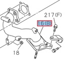 Pipe between exhaust and turbocharger - ISUZU PARTS