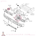 Support pare-chocs droit - ISUZU PARTS