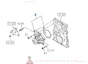 Ensemble pompe à eau pour NLR, moteur RZ4E - ISUZU PARTS