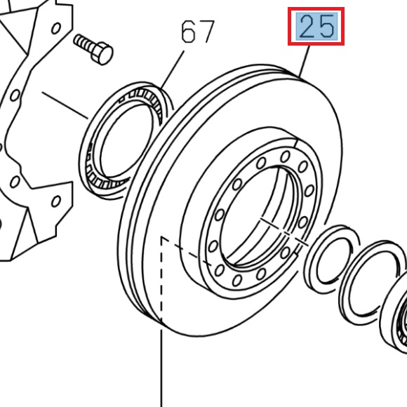 Disque de frein MFD-2918 / 15.00009 - ISUZU PARTS