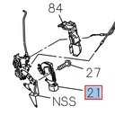 Actionneur de verrou de porte arrière droite - ISUZU PARTS