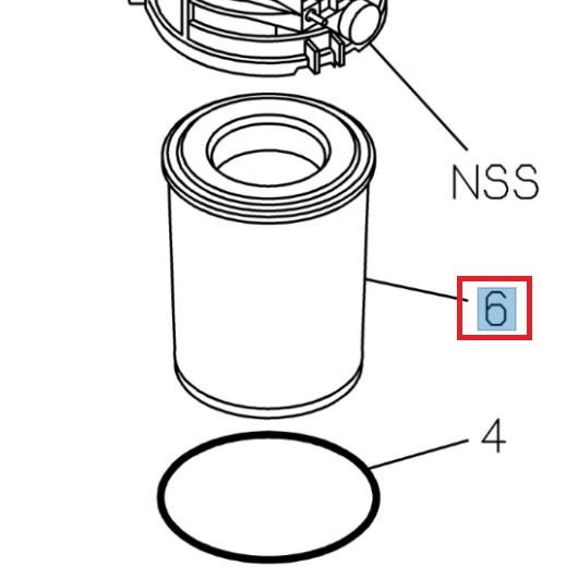 Cartouche de filtre à air - ISUZU PARTS
