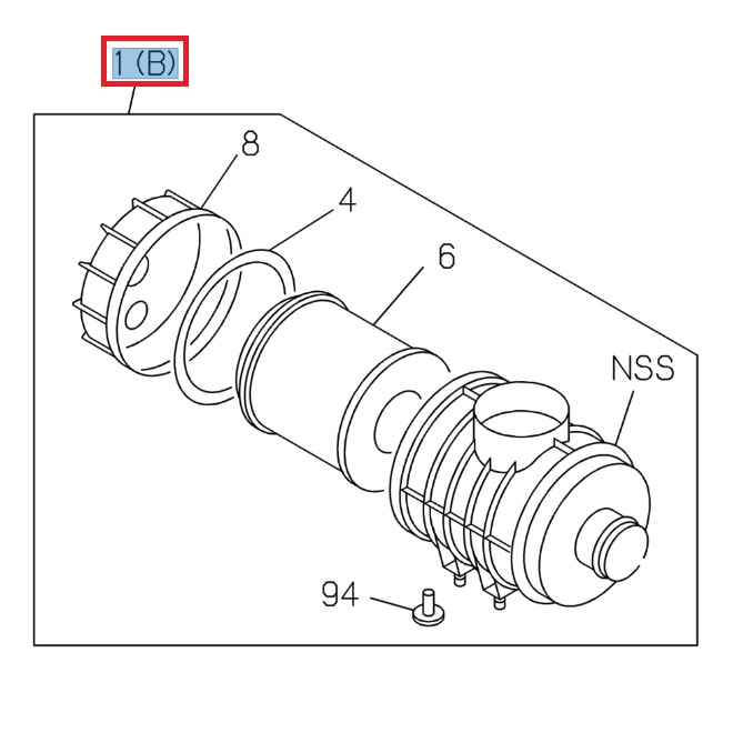 Air filter assembly - ISUZU PARTS