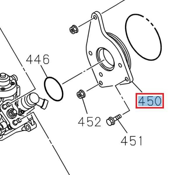Fuel pump flange - ISUZU PARTS