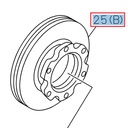 Front brake disc - ISUZU PARTS