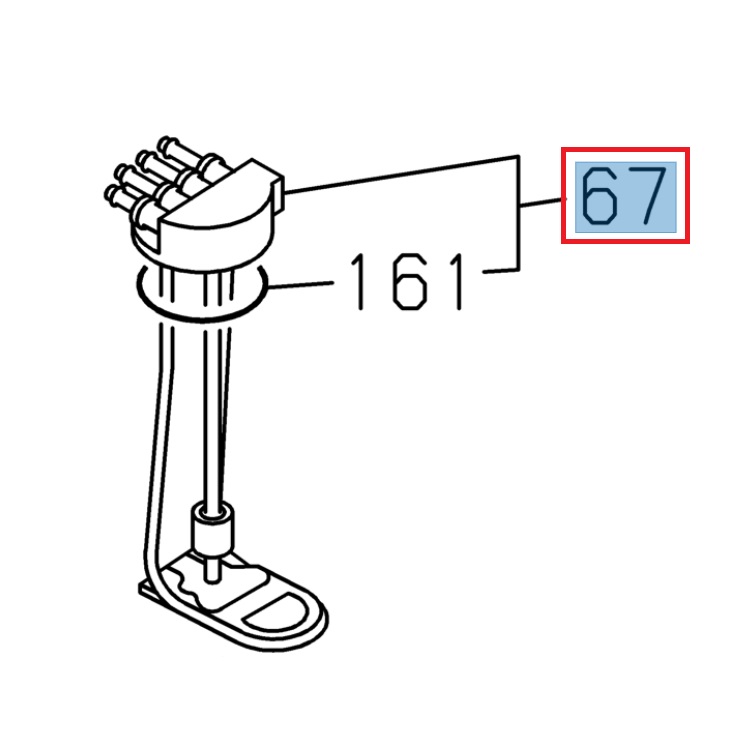 Complete sensor, AdBlue tank - ISUZU PARTS